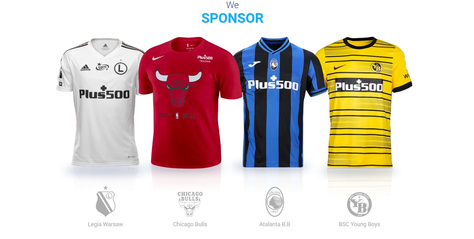 Plus500 is sponsoring Legia Warsaw, Atalanta, Young Boys and Chicago Bulls