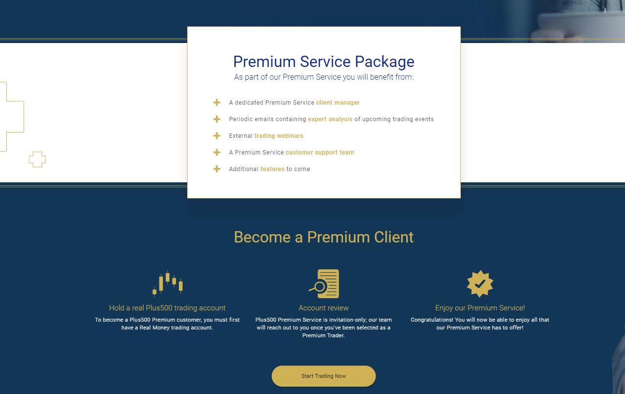 Servizio Premium Plus500