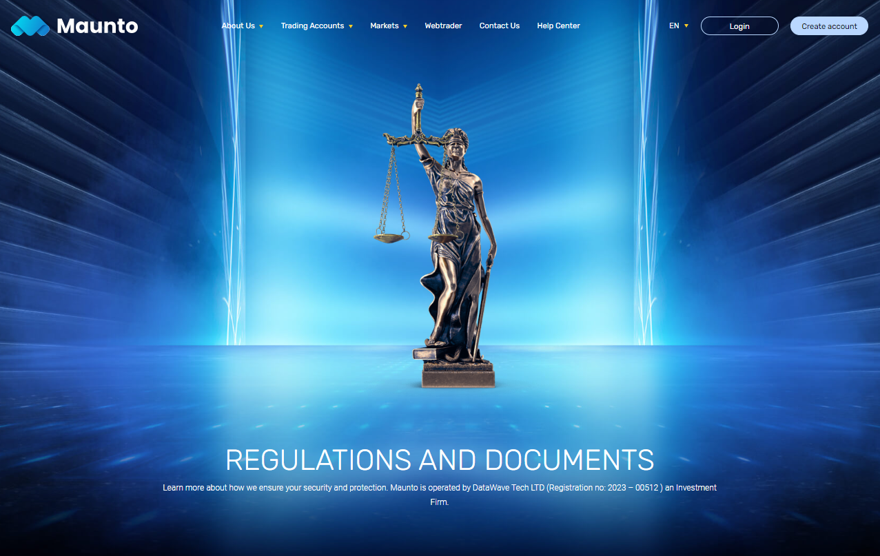Maunto Broker Regulations and Documents