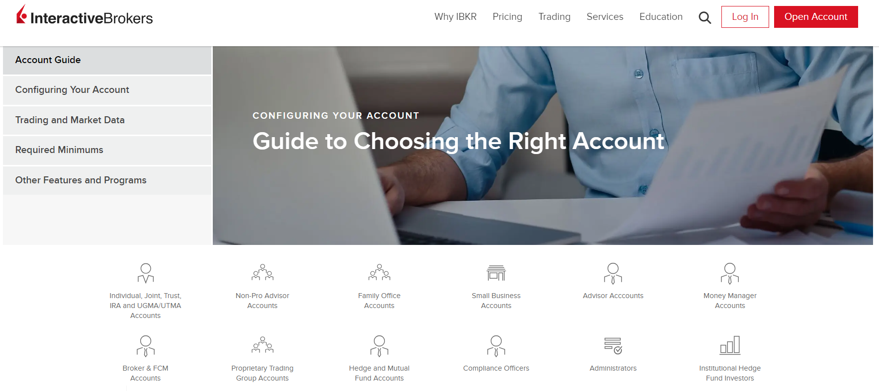Guía de Cuentas en Interactive Brokers