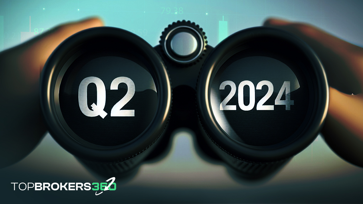 Binoculares enfocando las palabras Q2 2024