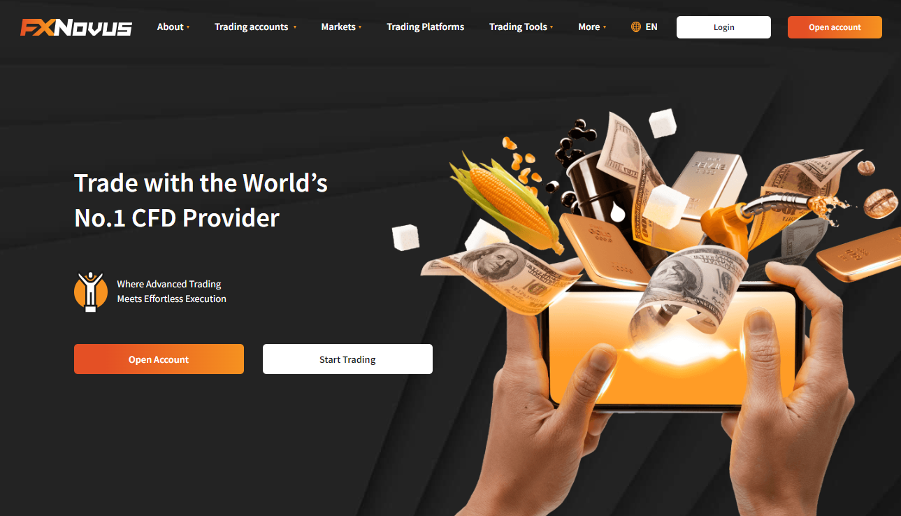 FXNovusと一緒に世界No.1のCFDプロバイダーで取引