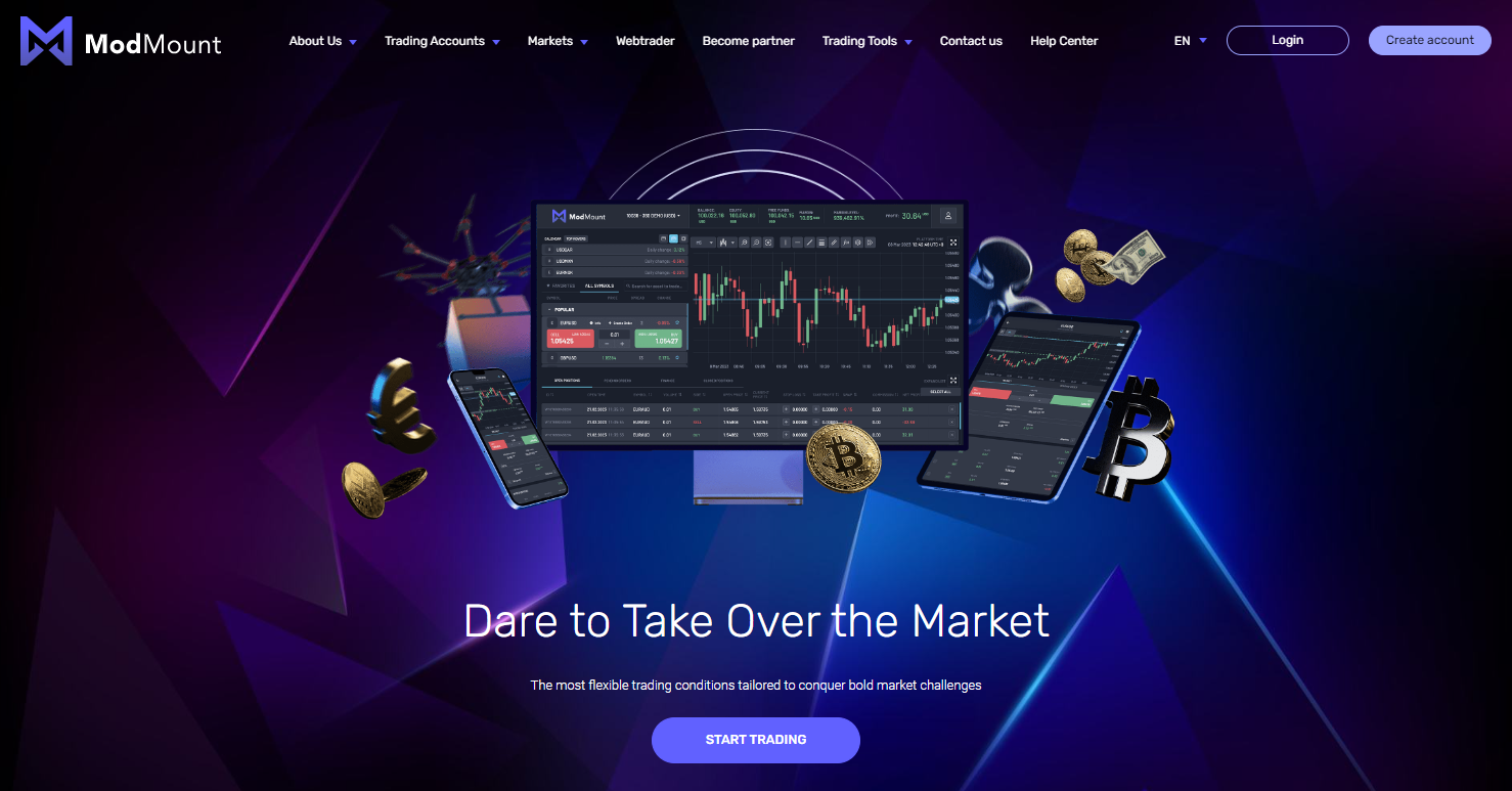 Modmount ha le condizioni di trading più flessibili