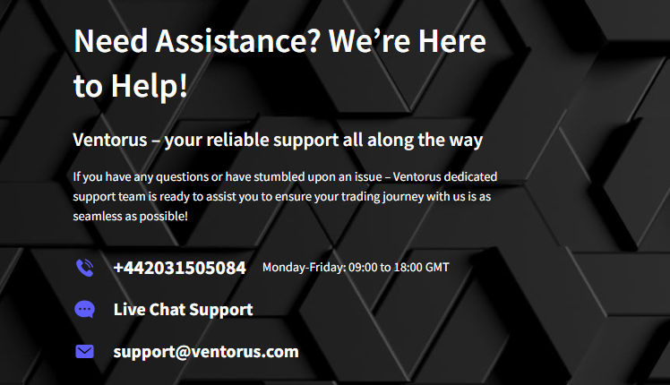 Ventorus trading review on customer support options